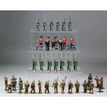 A collection of 20th Century English painted lead soldiers, including - different regiments,