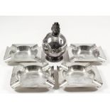 An Elizabeth II silver grenade pattern table lighter, 4ins high, by Garrard & Co. Ltd, London