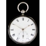 A Victorian silver consular cased lever pocket watch by Frodsham, Red Lion Square, London (