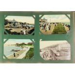 Six early 20th Century postcard albums containing a collection of postcards of primarily British