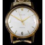 A 1970's gentleman's Rolex "Precision" 9ct gold cased manual wind wristwatch, serial No. 402327, the