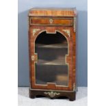 A late 19th/early 20th Century French kingwood, rosewood and gilt brass mounted dwarf display