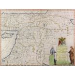 Robert Spofforth (early 18th Century English school) - Coloured engraving - "A New Map of The