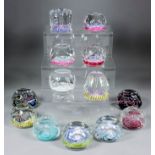 Thirteen Whitefriars glass paperweights, including - "XXI Olympiad Montreal, 1976" (No. 404-1000),