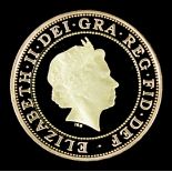 An Elizabeth II 1999 gold proof Two pound coin - commemorating "The Rugby World Cup" (weight 15.98