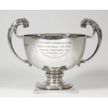 A George V silver two-handled prize cup - "St. Peter's and Broadstairs Horticultural Society