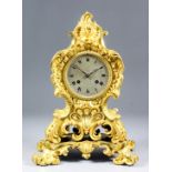 A mid 19th Century French ormolu cased mantel clock by Leroy & Fils of Paris, No. 1124, the 3.5ins