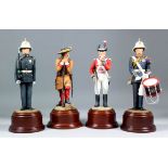 A group of four military figurines by Ballantynes of Walkerburn, including - A Sharpshooter at