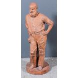 After Edwin Roscoe Mullins (1849-1907) - Terracotta standing figure of Dr. W. G. Grace in cricketing