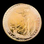 An Elizabeth II 1987 Britannia gold proof Twenty-Five pound coin, in Royal Mint case of issue