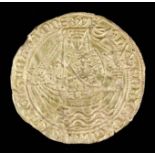 A Henry VI (1422-1461) hammered gold Noble (London Mint - Annulet by sword), (weight 7 grammes -