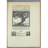 William Shakespeare - "A Midsummer Night's Dream", illustrated by Arthur Rackham, published by