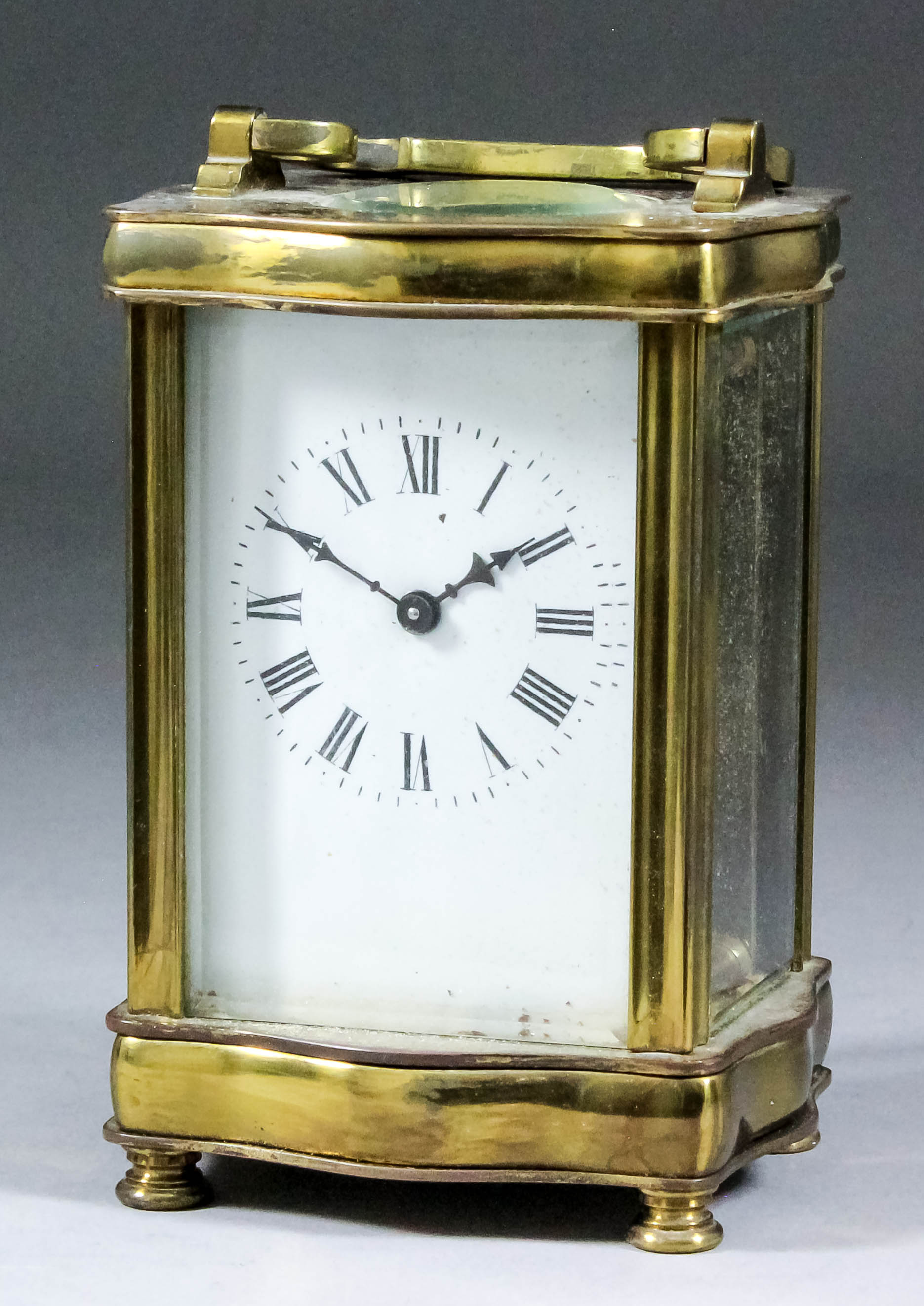 A modern French carriage timepiece by Angelus, the white enamel dial with Roman and Arabic numerals, - Image 2 of 2