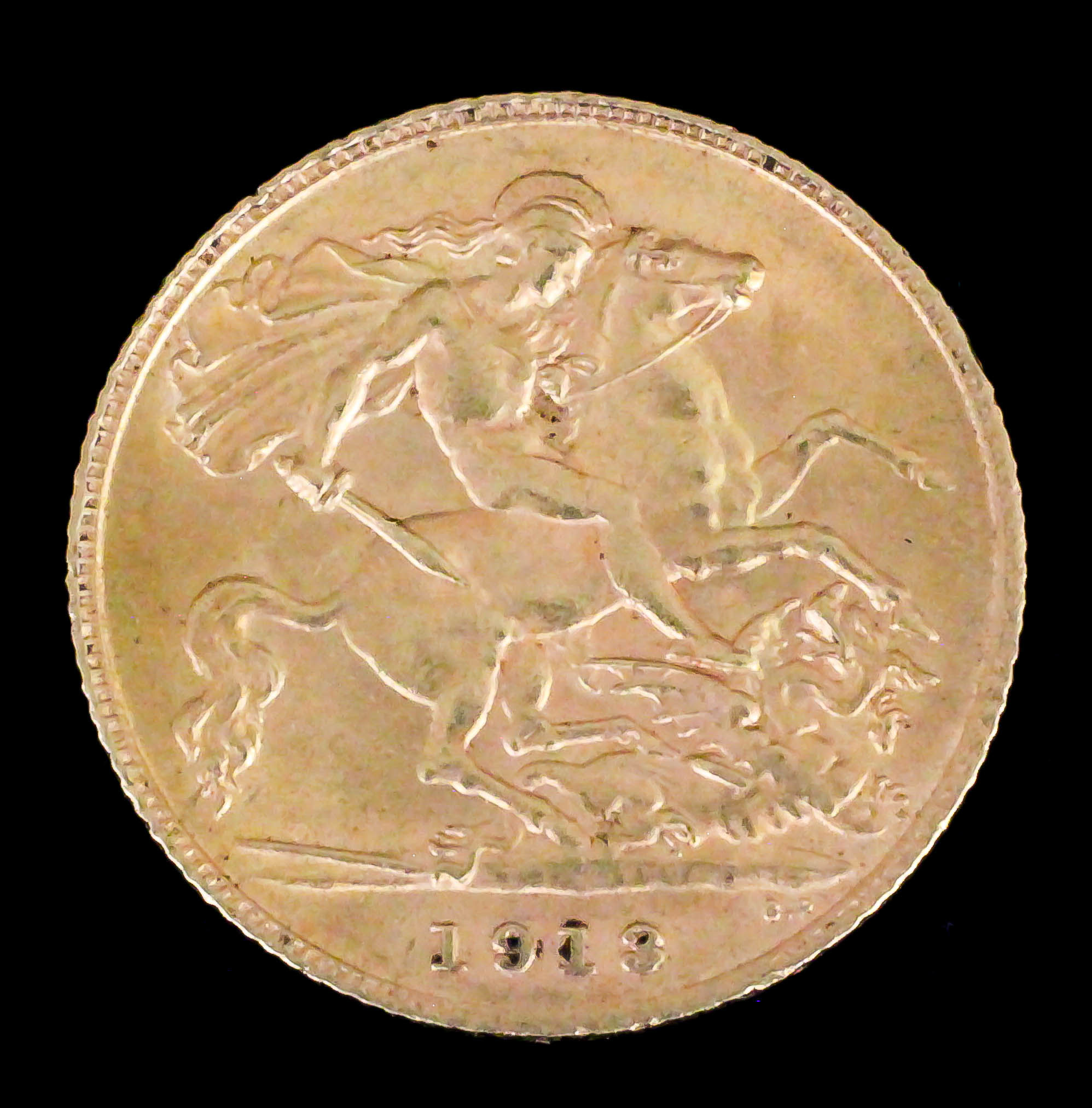 A George V 1913 half Sovereign