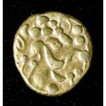 A Gallo-Belgic C biface gold Stater (circa 100-60 B.C.), (weight 6.5 grammes - approximately 15mm