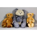 Two modern Steiff teddy bears, "30th Anniversary USA" and "The Royal Diamond Wedding Bear", 11ins