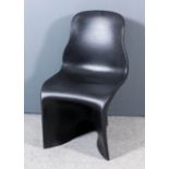 A modern Fabio Novembre moulded black plastic "Him" chair by Casamania of Frezza