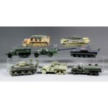 A mixed collection of military vehicles, mostly Corgi diecast models, including - "M4A3 Sherman