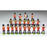 A collection of twenty painted lead soldiers - "Grenadier Guards - Bandsmen", approximately 60mm