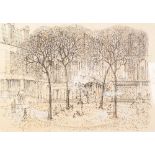 ROLF RAFLLEWSKI (b.1943) LITHOGRAPHIC PRINT 'Place le Furstenberg' Signed and titled in pencil 19