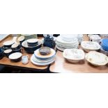 TWENTY THREE PIECE 'BRECON' PATTERN POTTERY PART DINNER AND TEA SERVICE, together with a