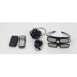 •TWO PAIRS OF SAMSUNG SSG-5100GB ACTIVE 3D GLASSES, together with TWO MOBILE PHONES, Nokia and