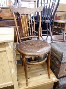 A BENTWOOD SINGLE CHAIR