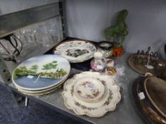 CERAMICS VARIOUS; PLATES, TRINKET BOXES ETC.......