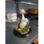 A RESIN ORNAMENT 'GREAT CRESTED GREBE'