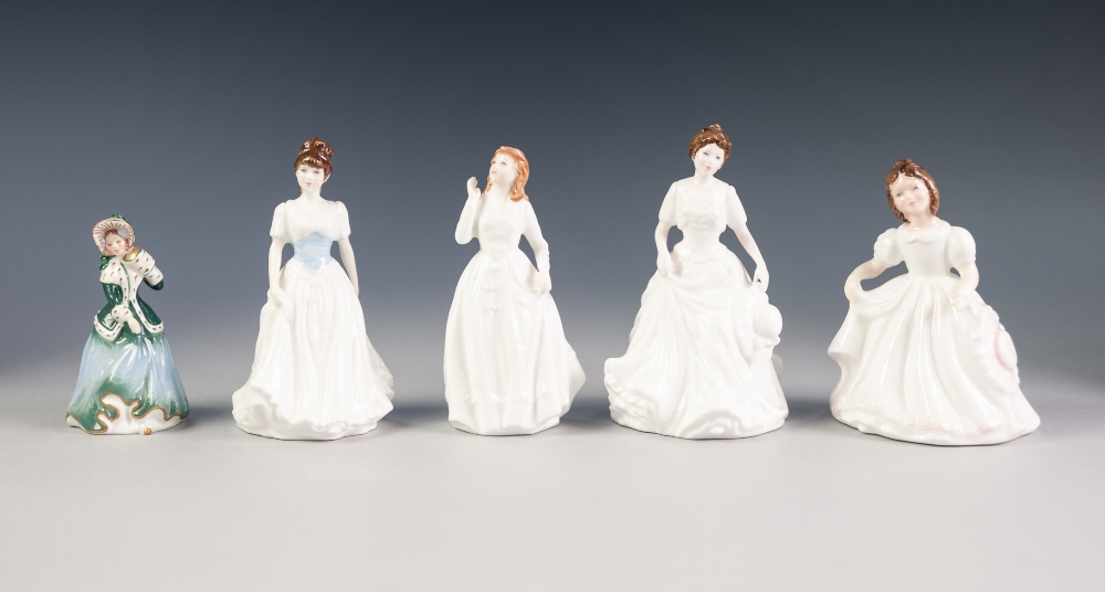 FOUR ROYAL DOULTON 'COLLECTORS CLUB' CHINA FIGURES, comprising: 'HARMONY', HN4096, 'AMANDA', HN3635,