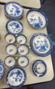 BOOTH'S 'REAL OLD WILLOW PATTERN POTTERY PART DINNER, TEA AND DESSERT SERVICE OF 34 PIECES (34)