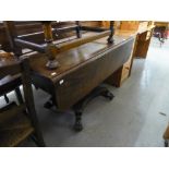 A REGENCY MAHOGANY PEMBROKE TABLE, THE SOLID TOP HAVING CANTED CORNERS OVER SINGLE END DRAWER,