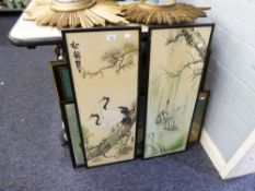 FIVE FRAMED AND GLAZED ORIENTAL WORKS ON PAPER (5)