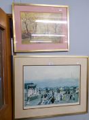 TWO HELEN BRADLEY PRINTS ONE SIGNED BUT FADED, THE OTHER UNSIGNED