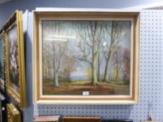 W. BURLINGHAM (TWENTIETH CENTURY) PASTEL 'Winter Trees, Shropshire', Signed and dated (19) 72,