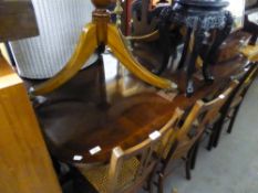 MATCHING EXTENDING REPRODUCTION TWIN PEDESTAL DINING TABLE