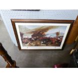 A LARGE COLOUR PRINT 'THE BATTLE OF RORKE'S DRIFT'