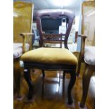 A VICTORIAN DINING CHAIR