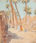 EDGAR WOOD (1860 - 1935) PASTEL DRAWING 'Luxor, Egypt' Signed and dated (19)28 lower right, titled