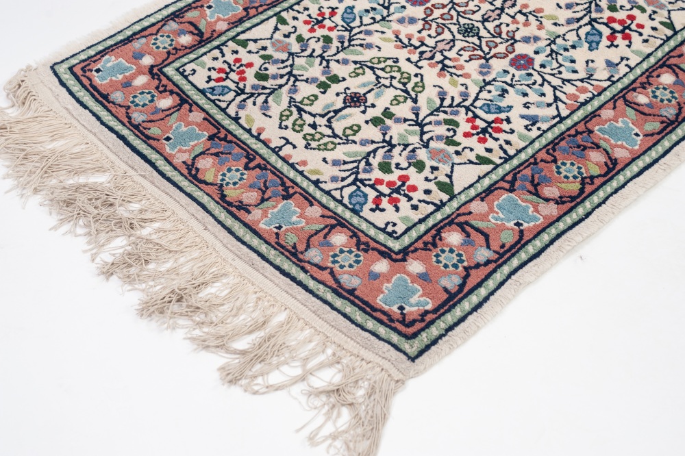 MODERN TUNISIAN WOOL PILE RUG, in Persian taste with fringed ends, 58" x 28" (147 x 71cm) - Image 3 of 3