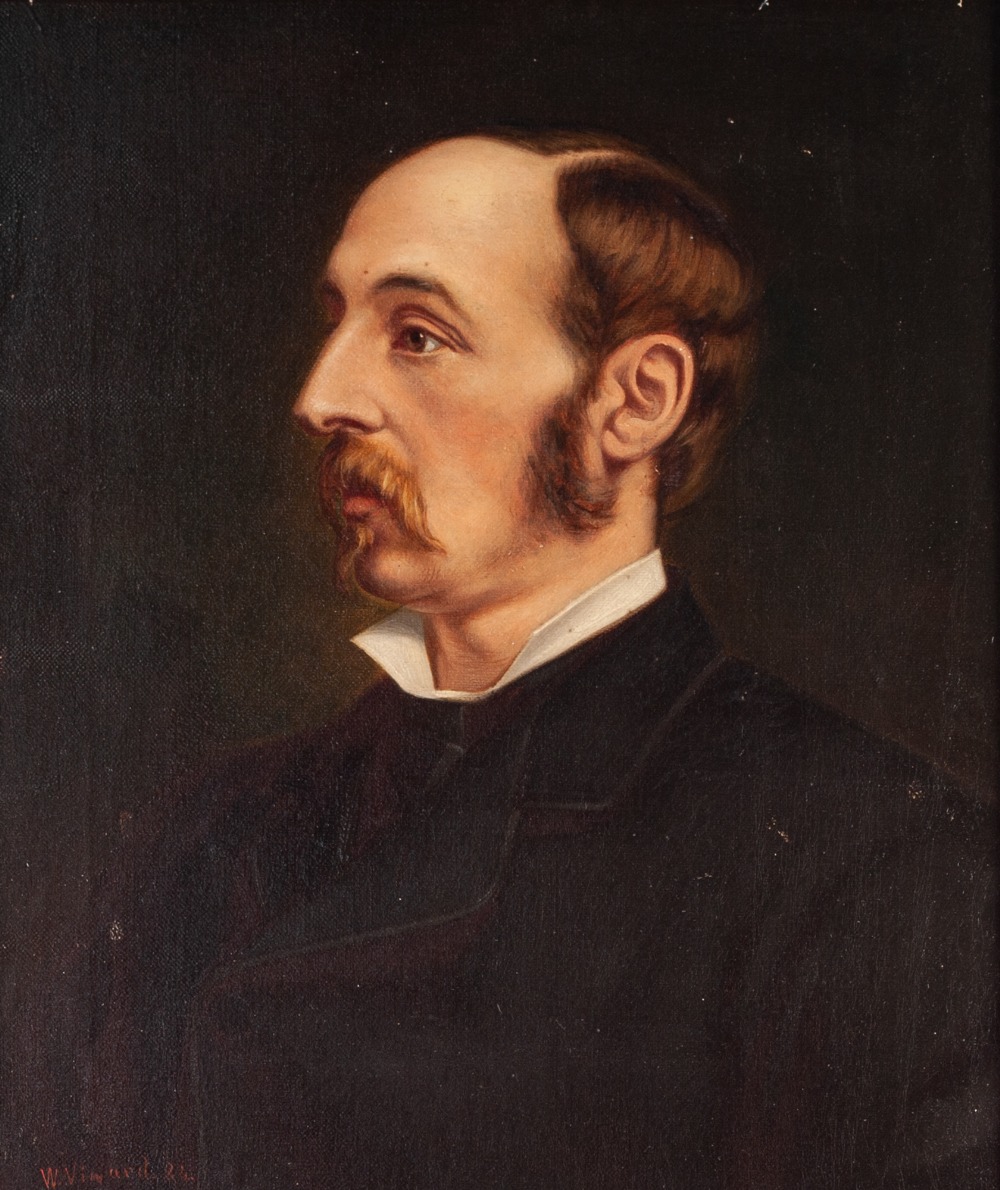 W. VIMARD (LATE 19th CENTURY) OIL PAINTING ON CANVAS Portrait of a gentleman, bust length almost