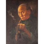 CHAN (TWENTIETH/ TWENTY FIRST CENTURY) PAIR OF OIL PAINTINGS ON CANVAS Portraits of South Eastern