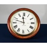 A.F. WILSON, LINCOLN, MODERN BATTERY POWERED REPRODUCTION WALL CLOCK, 13" (33cm) diameter