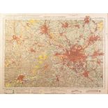 TWO ORDANANCE SURVEY 'LAND UTILISATION SURVEY OF BRITAIN' COLOUR MAPS, 'Liverpool & Birken head (