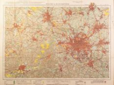 TWO ORDANANCE SURVEY 'LAND UTILISATION SURVEY OF BRITAIN' COLOUR MAPS, 'Liverpool & Birken head (