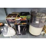 QUANTITY OF ITEMS TO INCLUDE; KENWOOD MIXER, A JUICER, WINE COOLERS ETC...