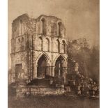 UNATTRIBUTED PENCIL DRAWING 'Abbey Ruin' 10 3/4" x 9" (27.8cm x 22.9cm)