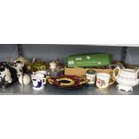 QUANTITY OF MIXED CERAMICS TO INCLUDE; ROYAL DOULTON BOXED RACE HORSE ETC...