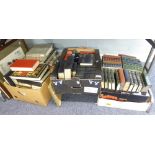 FIVE BOXES OF BOOKS, VARIOUS AUTHORS SUNDRY WORKS, SOME WITH DECORATIVE BINDINGS