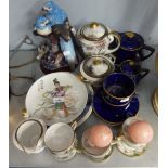 SOKO CHINA EGGSHELL TEA SET FOR FOUR PERSONS, HAND PAINTED, VARIOUS PORCELAIN ITEMS TO INCLUDE '